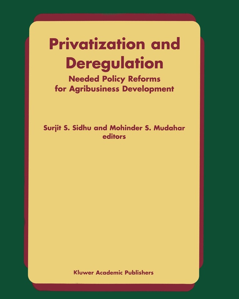 Sidhu - Privatization and Deregulation, Häftad