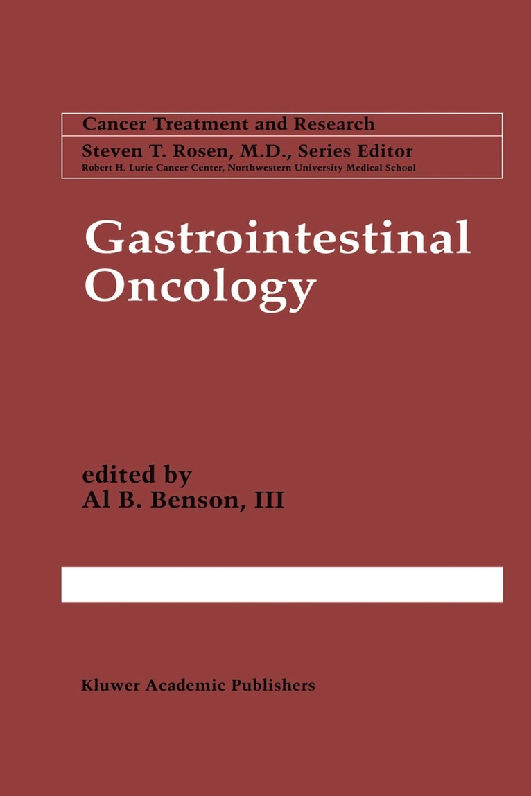 A. B. Benson - Gastrointestinal Oncology, Inbunden