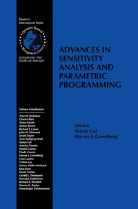 Advances in Sensitivity Analysis and Parametric Programming