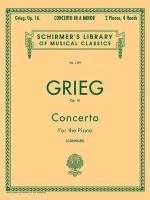 Percy Grainger - Concerto in a Minor Op. 16 Edvard Grieg Schirmer Library of Classics Volume 1399 Piano Duet Sheet Music Songbook Two Pianos, Four Hands Advanced Piano, Häftad. Tillgänglighet: Tillfälligt slut