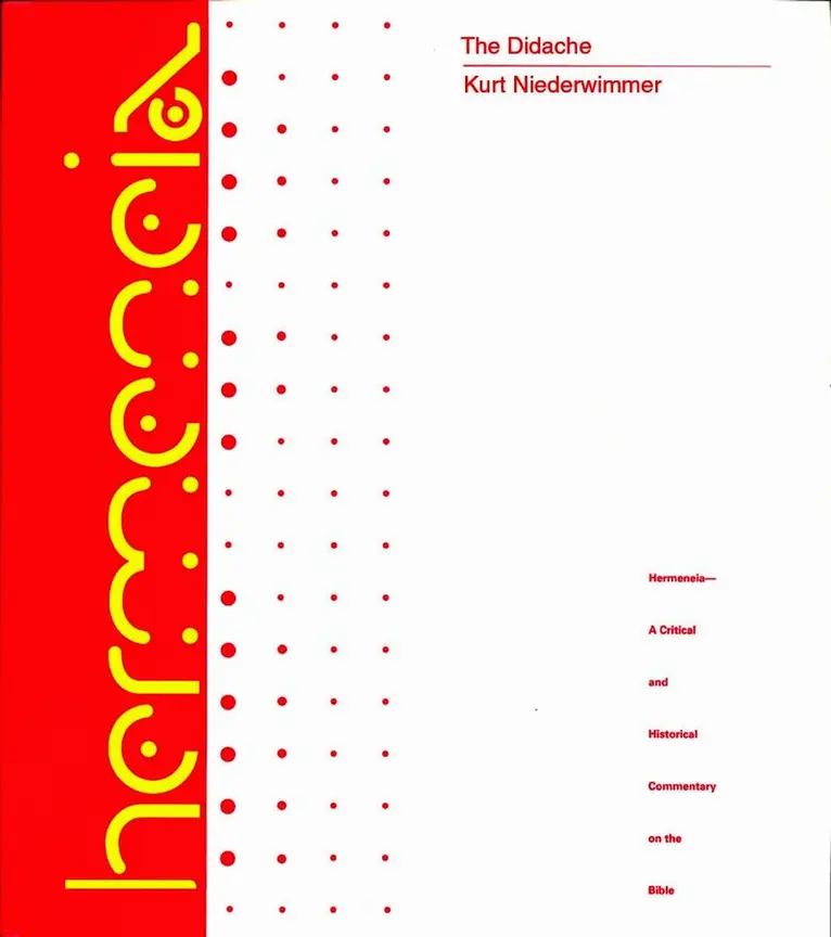 Kurt Niederwimmer, Harold W. Attridge - Didache, Inbunden. Tillgänglighet: Lägg i varukorg