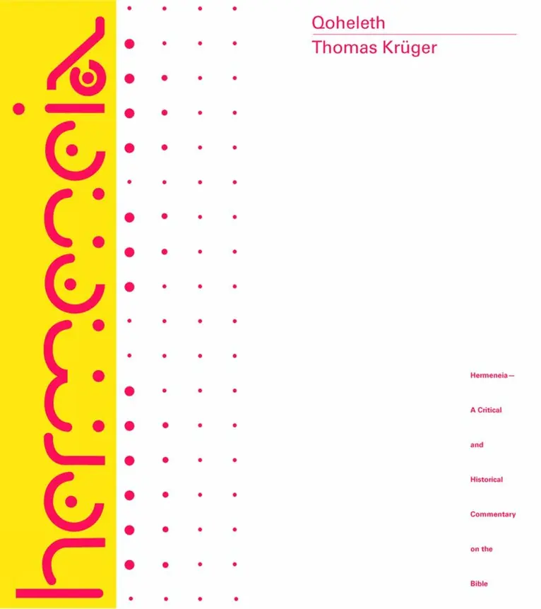 Thomas Kruger, Klaus Baltzer - Qoheleth, Inbunden. Tillgänglighet: Lägg i varukorg
