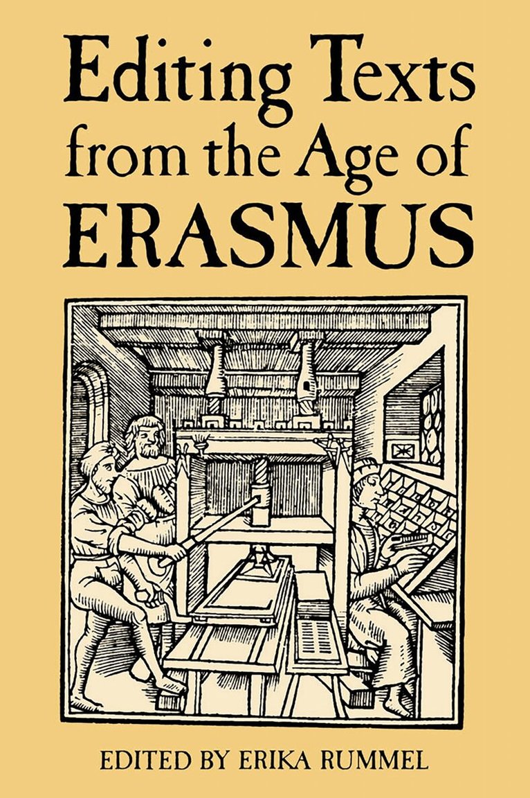 Erika Rummel - Editing Texts from the Age of Erasmus, Inbunden. Tillgänglighet: Tillfälligt slut