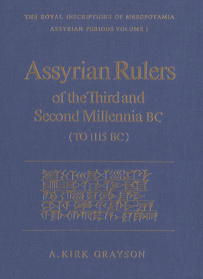 Albert Kirk Grayson - Assyrian Rulers of the Third and Second Millenia BC (to 1115 BC), Inbunden. Tillgänglighet: Tillfälligt slut