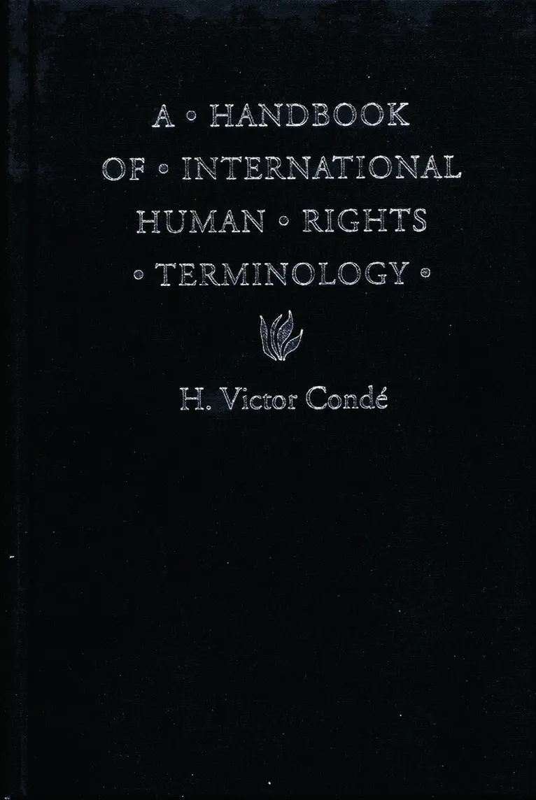 H. Victor Conde - Handbook of International Human Rights Terminology, Inbunden. Tillgänglighet: Lägg i varukorg