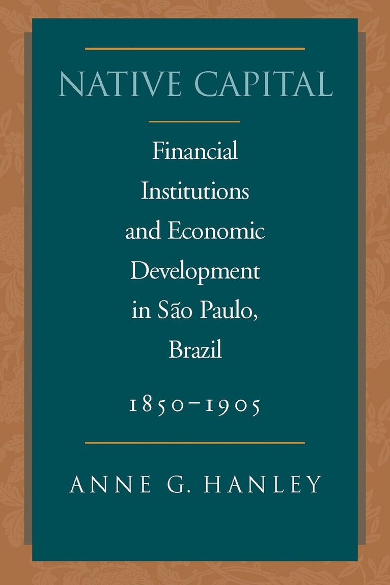 Anne G. Hanley - Native Capital, E-bok