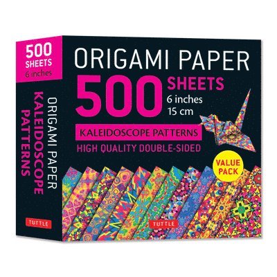 . Tuttle Studio - Origami Paper 500 sheets Kaleidoscope Patterns 6" (15 cm), Häftad