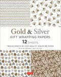 Silver and Gold Gift Wrapping Papers - 12 Sheets