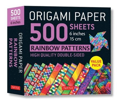 Origami Paper 500 sheets Rainbow Patterns 6 inch (15 cm) av Tuttle Publishing, Tuttle Studio