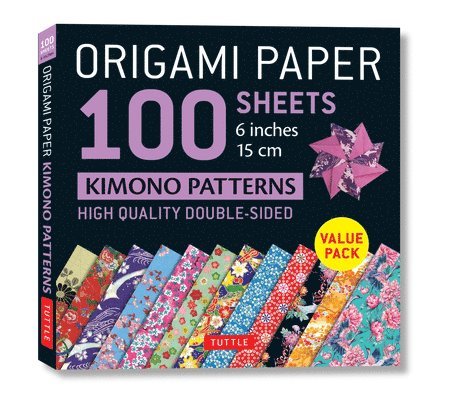 Tuttle Studio - Origami Paper 100 sheets Kimono Patterns 6" (15 cm), Häftad