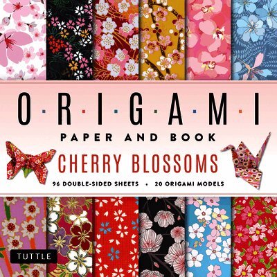 Cherry Blossoms Origami Paper and Book