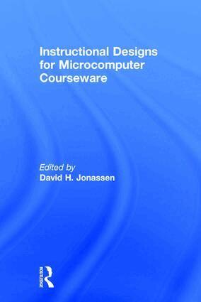 David Jonassen - Instruction Design for Microcomputing Software, Häftad