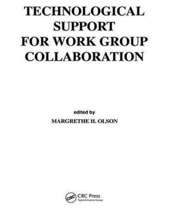 Margrethe H. Olson, Margrethe H. Olsonz - Technological Support for Work Group Collaboration, Inbunden. Tillgänglighet: Lägg i varukorg