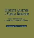 Content Analysis of Verbal Behavior