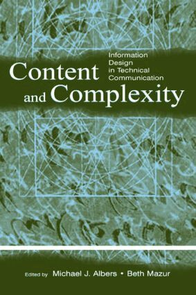 Michael J. Albers, Mary Beth Mazur - Content and Complexity, Inbunden. Tillgänglighet: Lägg i varukorg