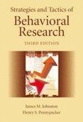 Strategies and Tactics of Behavioral Research