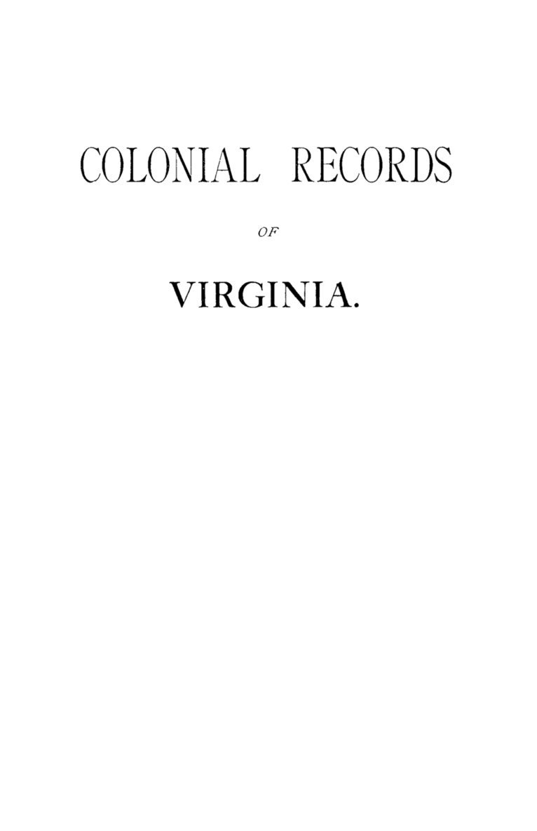 Virginia General Assembly - Colonial Records Fo Virginia, Häftad. Tillgänglighet: Lägg i varukorg