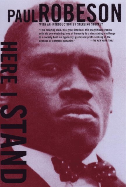 Paul Robeson - Here I Stand, E-bok