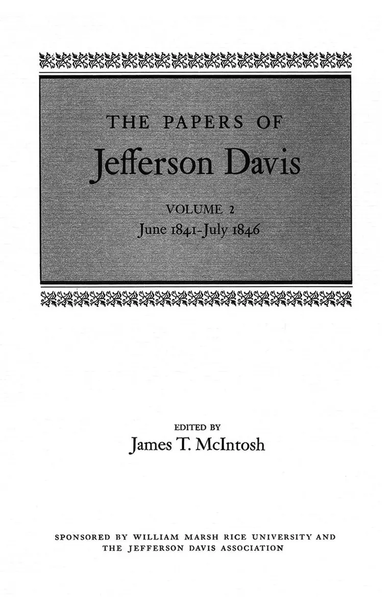 Jefferson Davis - Papers of Jefferson Davis, Inbunden. Tillgänglighet: Lägg i varukorg