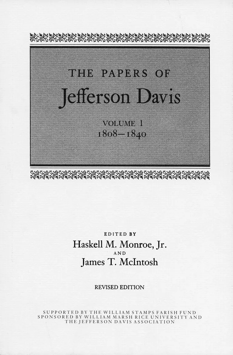 Jefferson Davis, Lynda Lasswell Crist, Mary Seaton Dix, Kenneth H. Williams - Papers of Jefferson Davis, Inbunden. Tillgänglighet: Lägg i varukorg