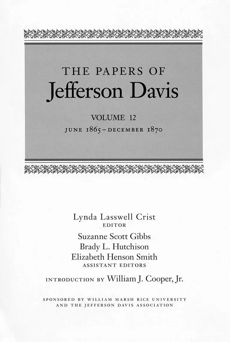 Jefferson Davis - Papers of Jefferson Davis, Inbunden. Tillgänglighet: Lägg i varukorg
