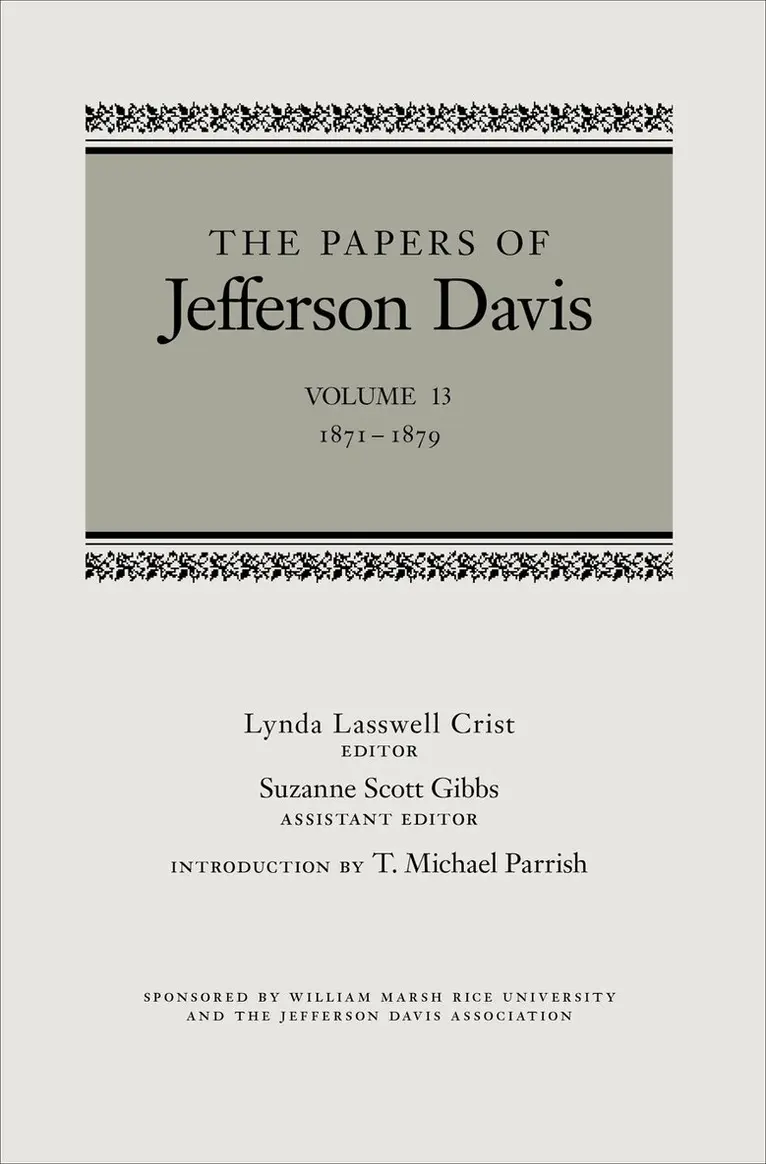 Jefferson Davis - Papers of Jefferson Davis, Inbunden. Tillgänglighet: Lägg i varukorg