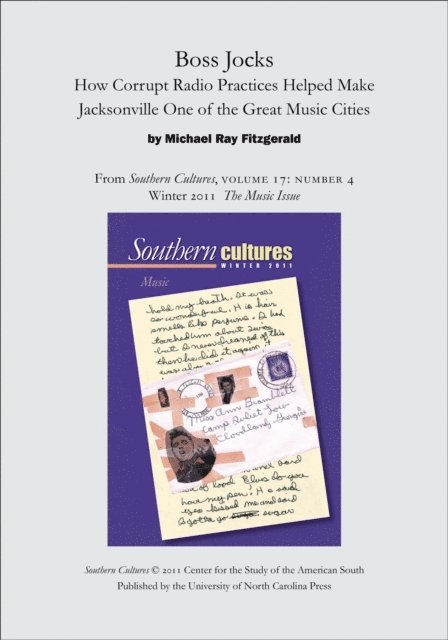 Michael Ray Fitzgerald - Boss Jocks: How Corrupt Radio Practices Helped Make Jacksonville One of the Great Music Cities, E-bok