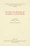 Studies in Honor of Alfred G. Engstrom