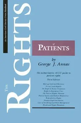 George J. Annas - Rights of Patients, Third Edition, Häftad. Tillgänglighet: Tillfälligt slut