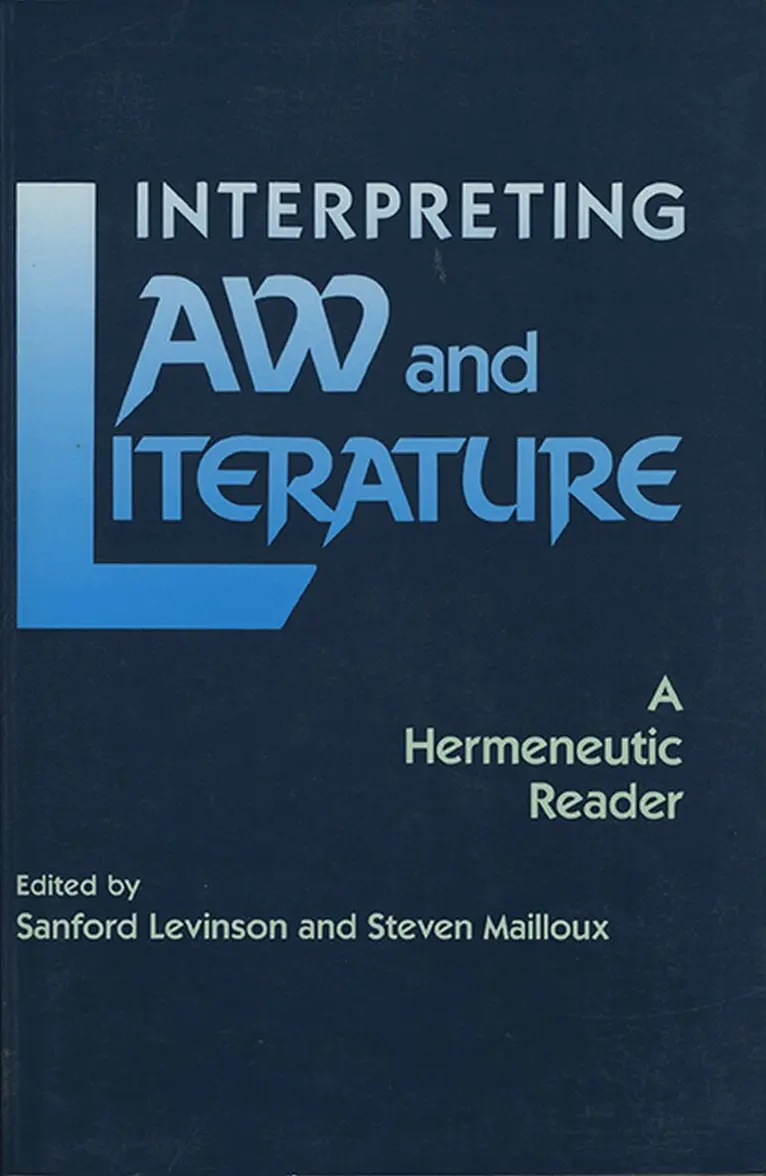 Levinson, Sanford Levinson, Steven Mailloux - Interpreting Law and Literature, Häftad. Tillgänglighet: Tillfälligt slut