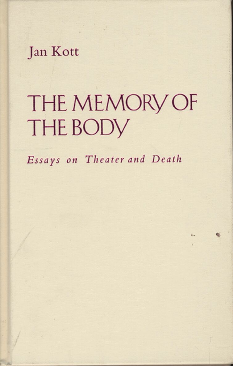Jan Kott - Memory of the Body, Inbunden. Tillgänglighet: Tillfälligt slut