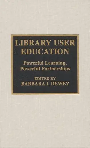 Barbara I. Dewey - Library User Education, Inbunden. Tillgänglighet: Lägg i varukorg