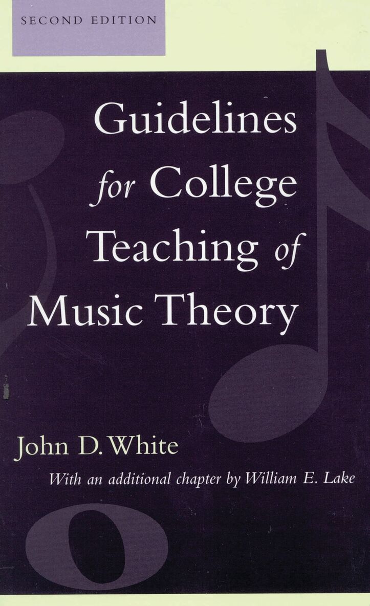 John D. White, William E. Lake - Guidelines for College Teaching of Music Theory, Inbunden. Tillgänglighet: Lägg i varukorg