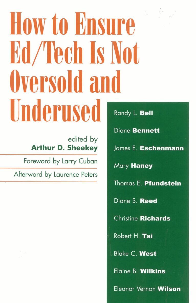 How to Ensure Ed/Tech Is Not Oversold and Underused