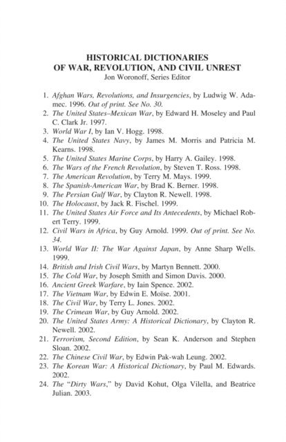 John Laband - Historical Dictionary of the Zulu Wars, E-bok
