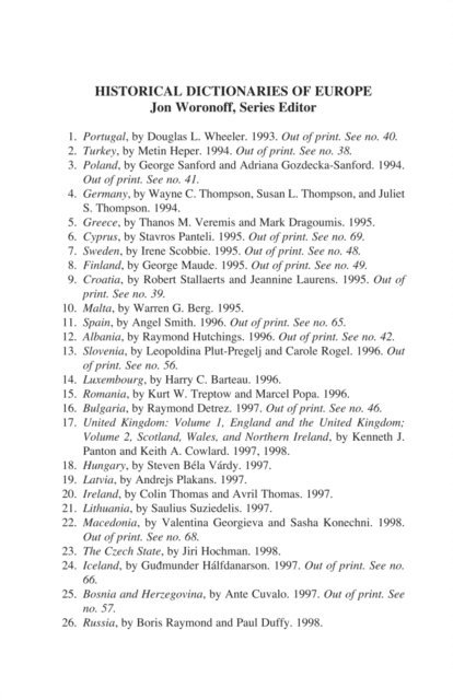 Dimitris Keridis - Historical Dictionary of Modern Greece, E-bok