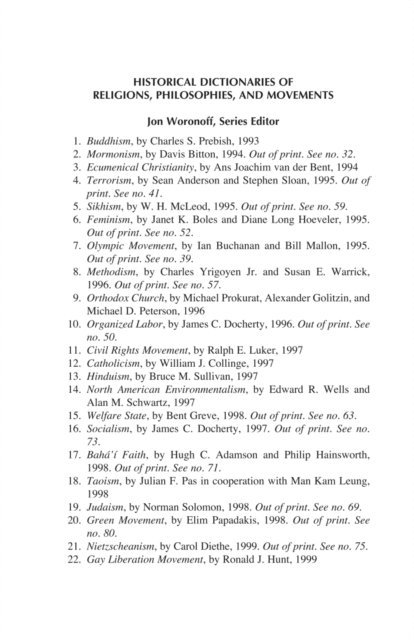 Brent L. Pickett - Historical Dictionary of Homosexuality, E-bok
