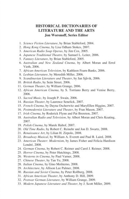 Scott J. Miller - Historical Dictionary of Modern Japanese Literature and Theater, E-bok