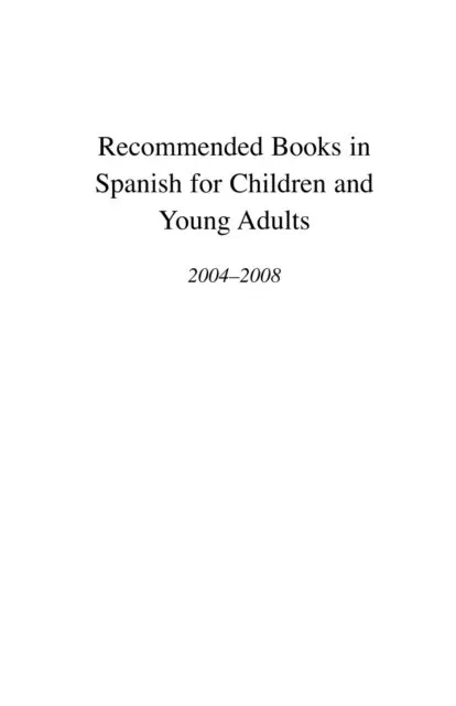 Isabel Schon - Recommended Books in Spanish for Children and Young Adults, E-bok. Tillgänglighet: Lägg i varukorg