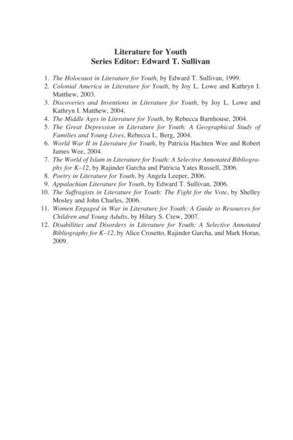 Alice Crosetto, Rajinder Garcha, Mark Horan - Disabilities and Disorders in Literature for Youth, E-bok