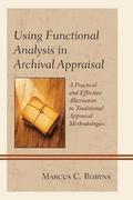 Using Functional Analysis in Archival Appraisal