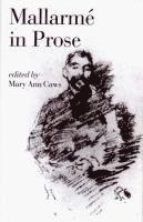 Jill Anderson, Mary Ann Caws, Stephane Mallarme, Mary Ann Caws, Stephane Mallarme - Mallarmé in Prose, Häftad. Tillgänglighet: Tillfälligt slut