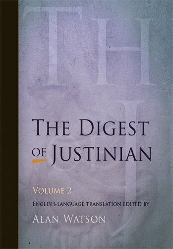 Alan Watson - Digest of Justinian, Volume 2, E-bok