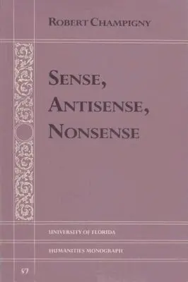 Robert Champigny - Sense, Antisense, Nonsense, Häftad. Tillgänglighet: Tillfälligt slut
