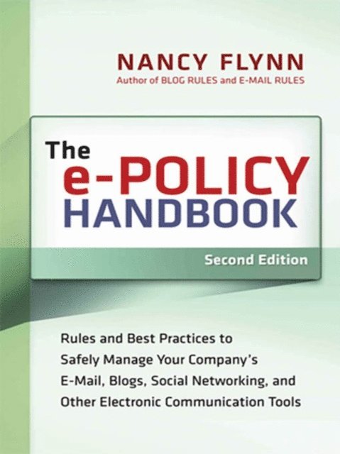 Nancy FLYNN - e-Policy Handbook, E-bok. Tillgänglighet: Lägg i varukorg