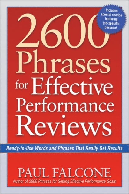 Paul Falcone - 2600 Phrases for Effective Performance Reviews, E-bok