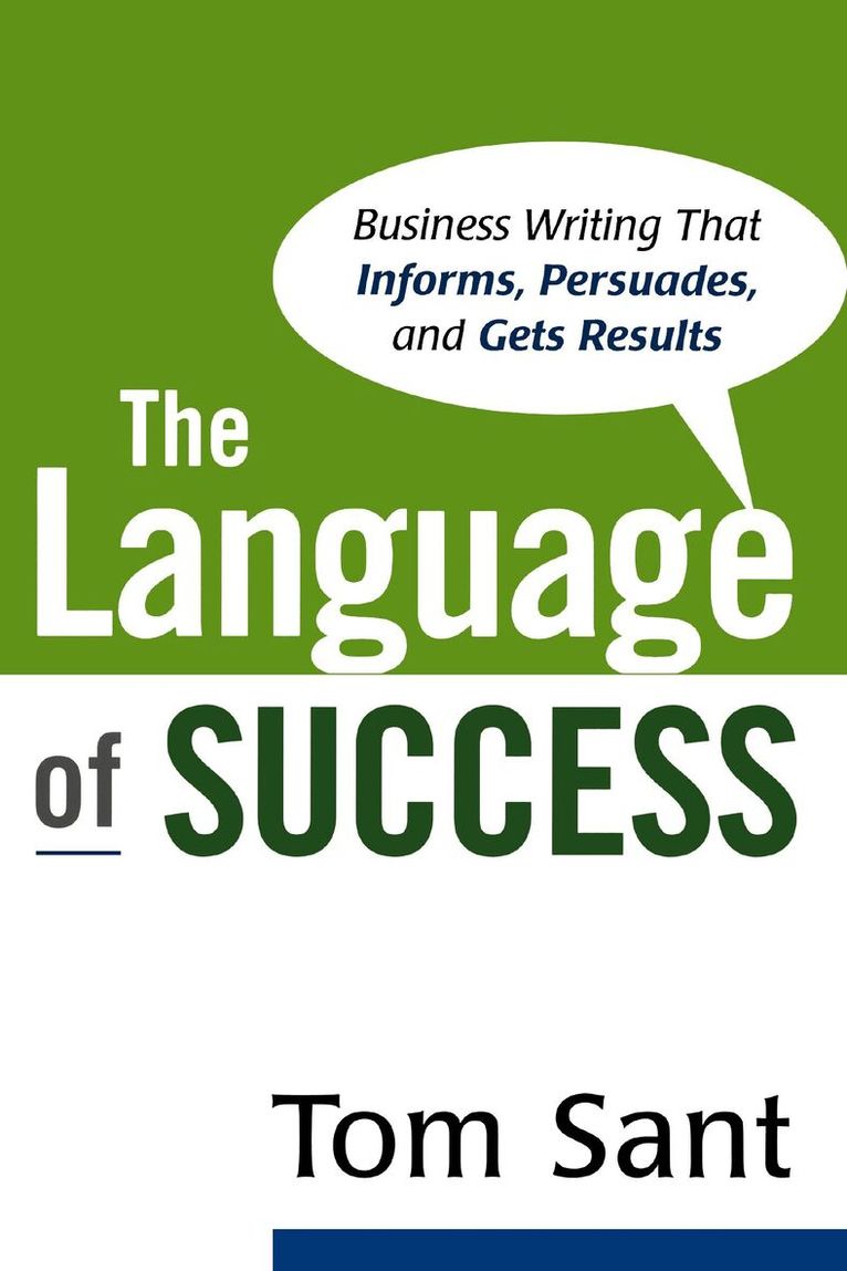 Tom Sant - Language of Success, Häftad