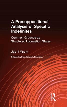 Presuppositional Analysis of Specific Indefinites