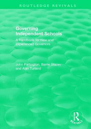 John Partington, Barrie Stacey, Alan Turland - Governing Independent Schools, Inbunden. Tillgänglighet: Lägg i varukorg