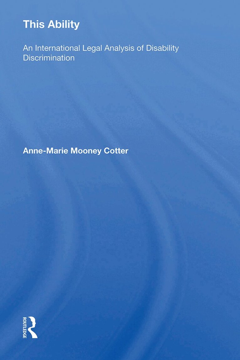 Anne-Marie Mooney Cotter - This Ability, Inbunden. Tillgänglighet: Lägg i varukorg